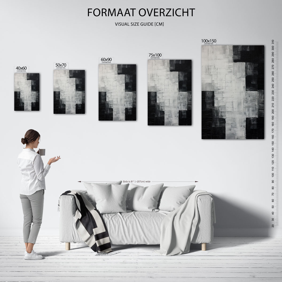 Geometrische vlakken Kunstwerk