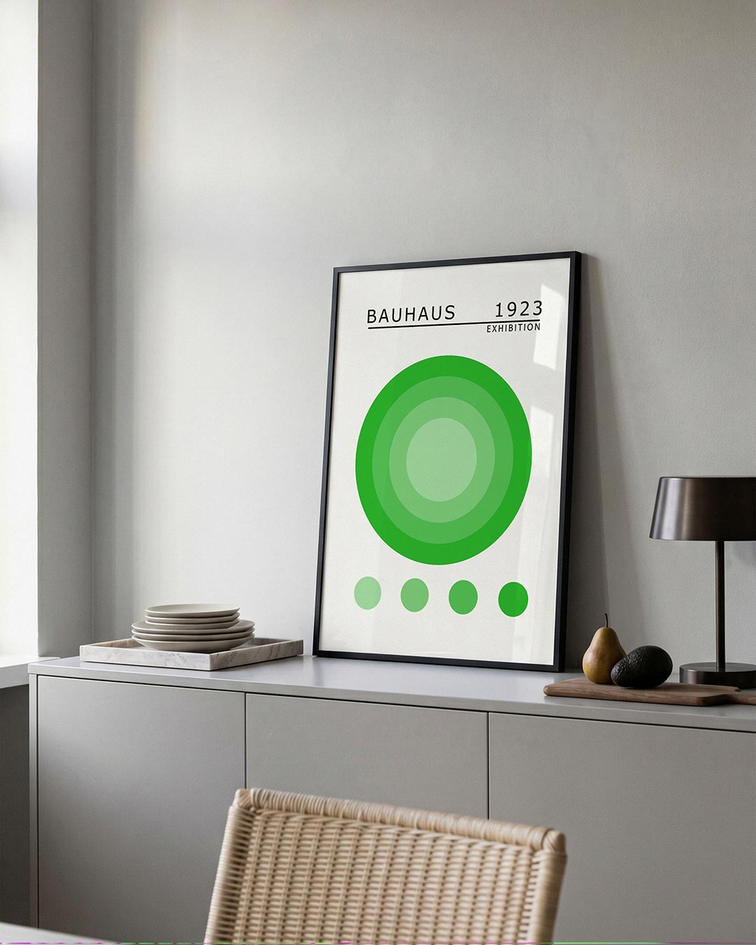 Cirkelritme groen Poster