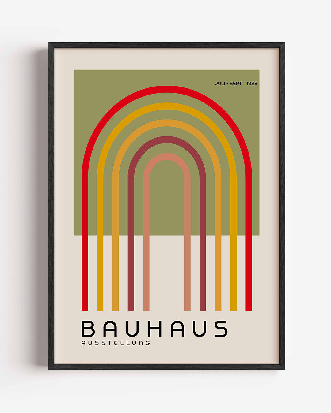 Kleurrijke booglijnen Poster
