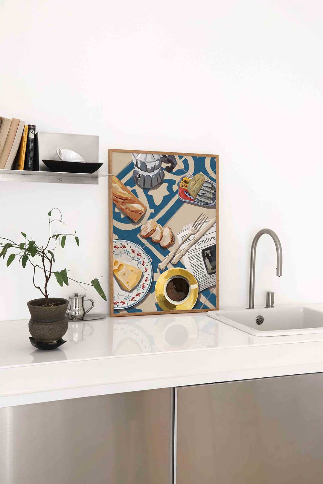 Ontbijt tafel Poster