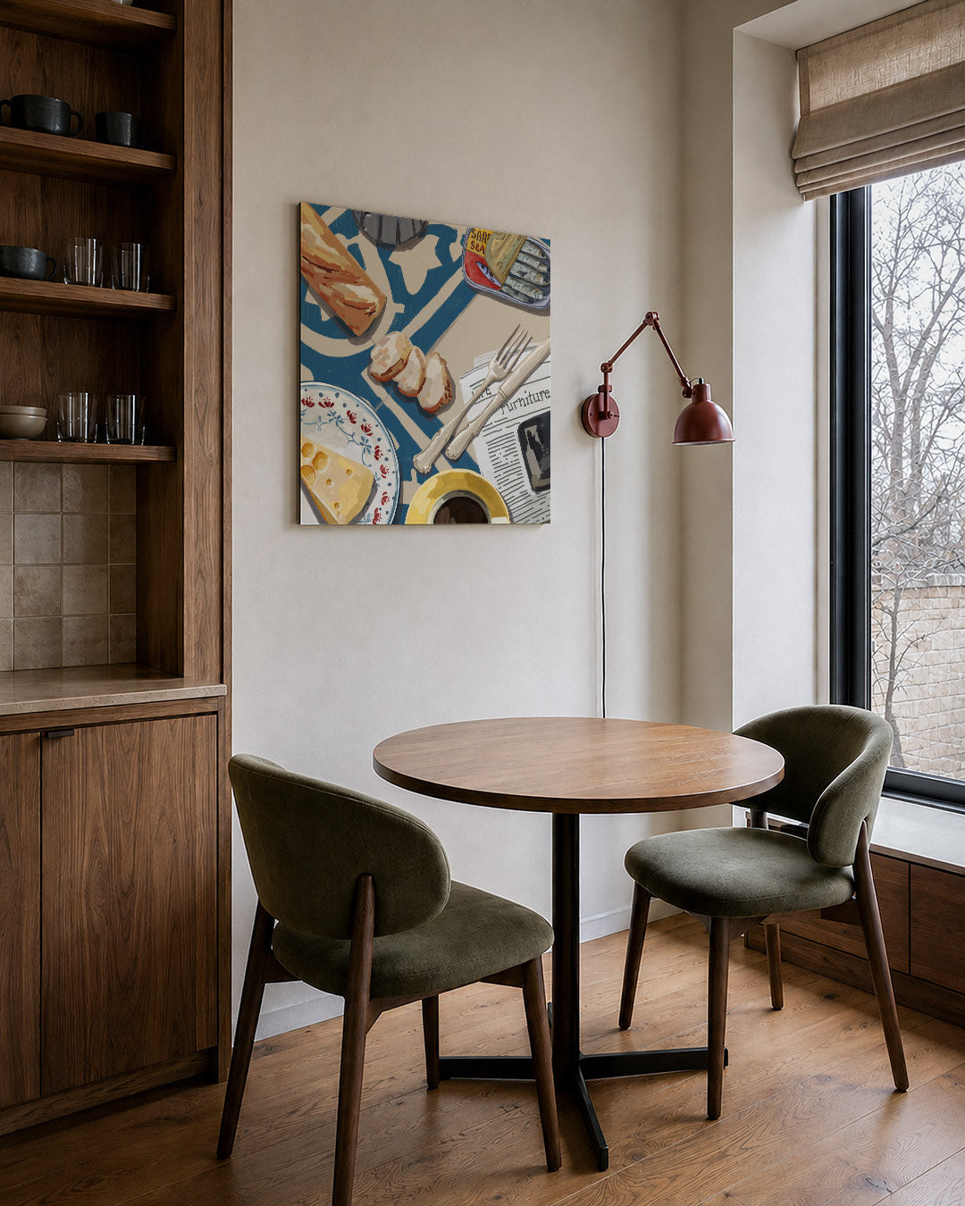 Ontbijt tafereel Kunstwerk