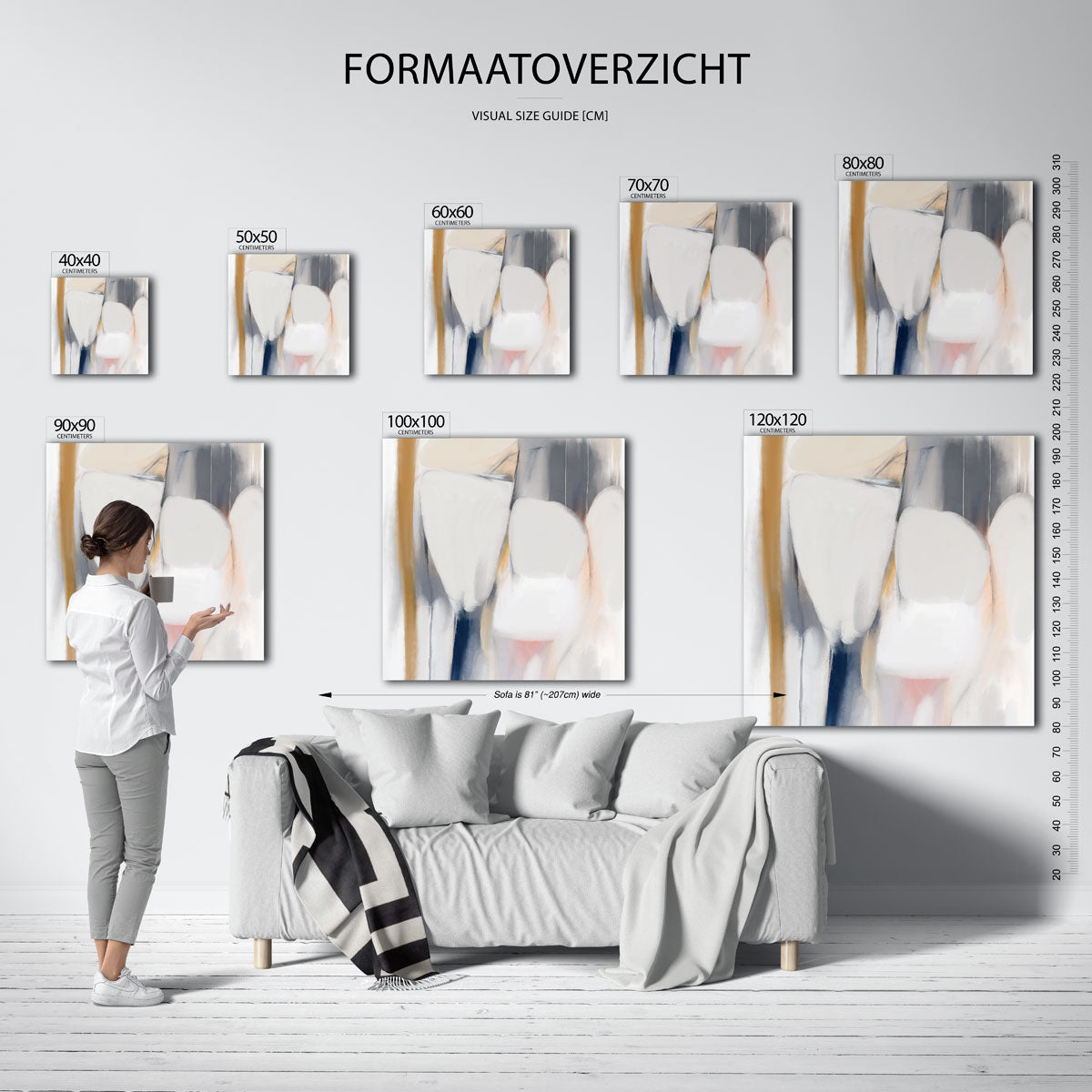 Abstracte vormen Poster