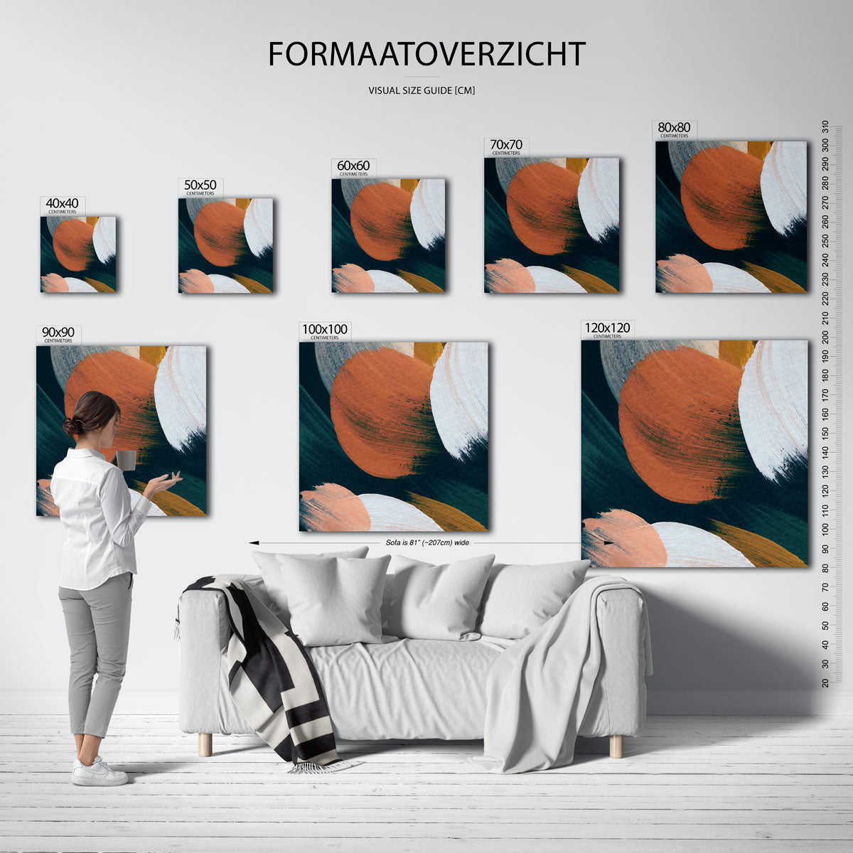 Abstracte vormen Poster
