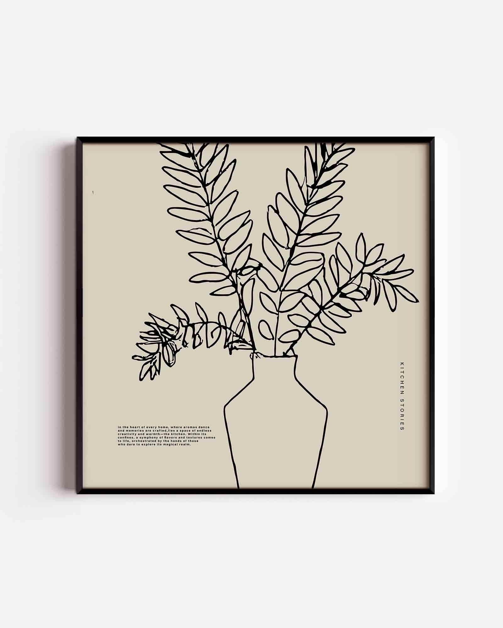 Plant in vaas Poster