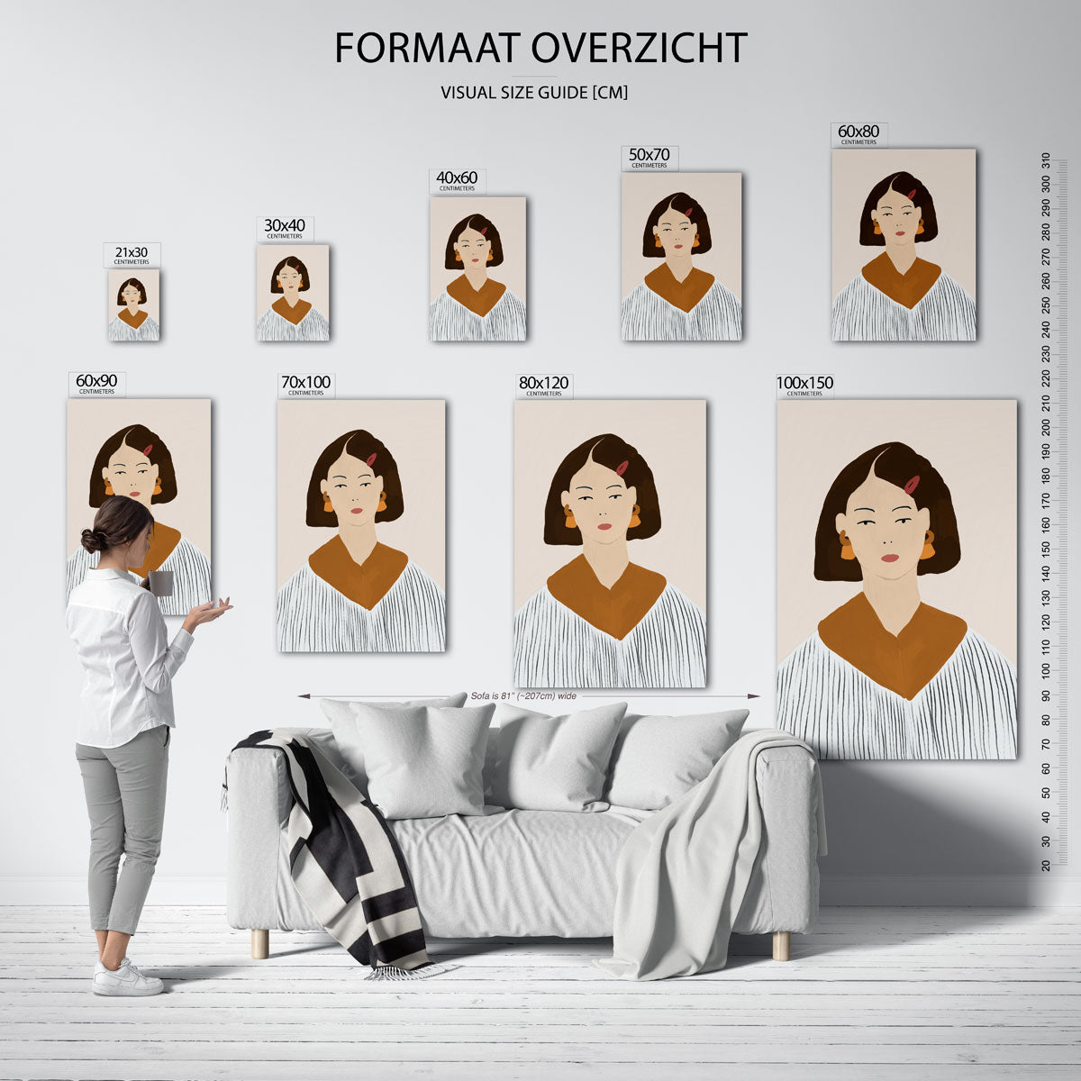 Vrouwelijk portret Poster