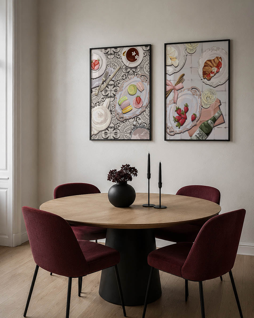 Thee en gebak Posterset