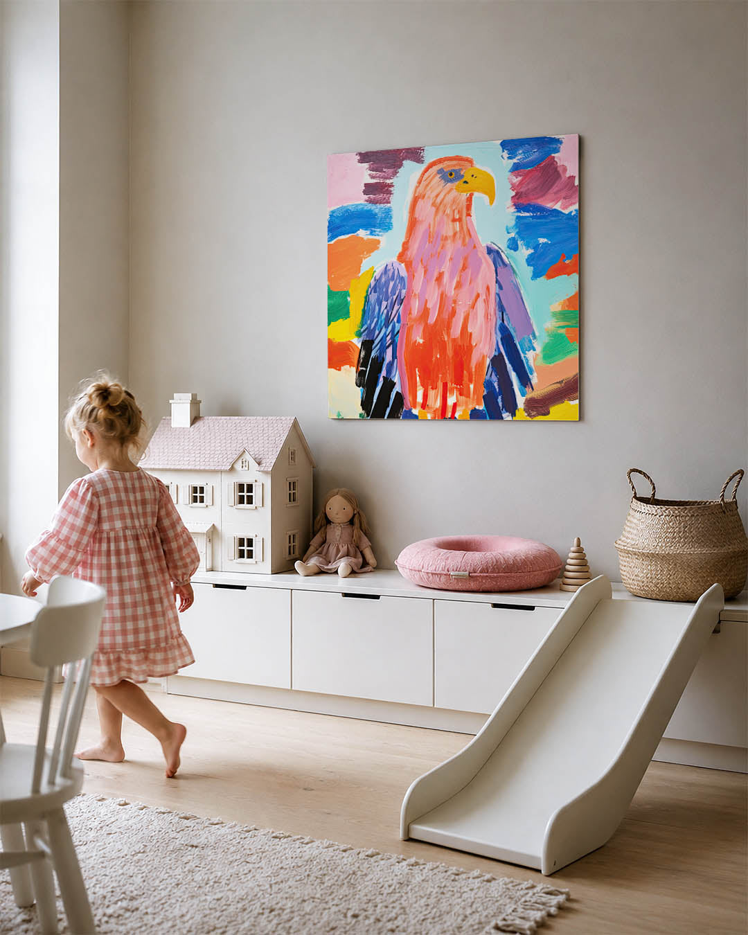 Kleurrijke vogel Kunstwerk