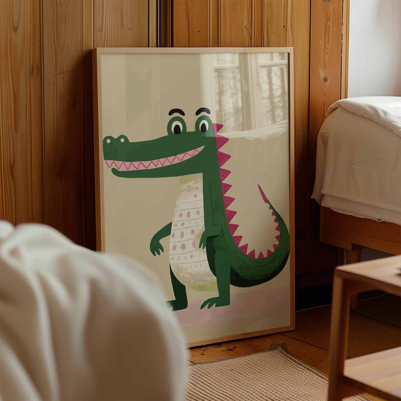 Schattige Krokodil Kinderkamerposter-WallArtistic