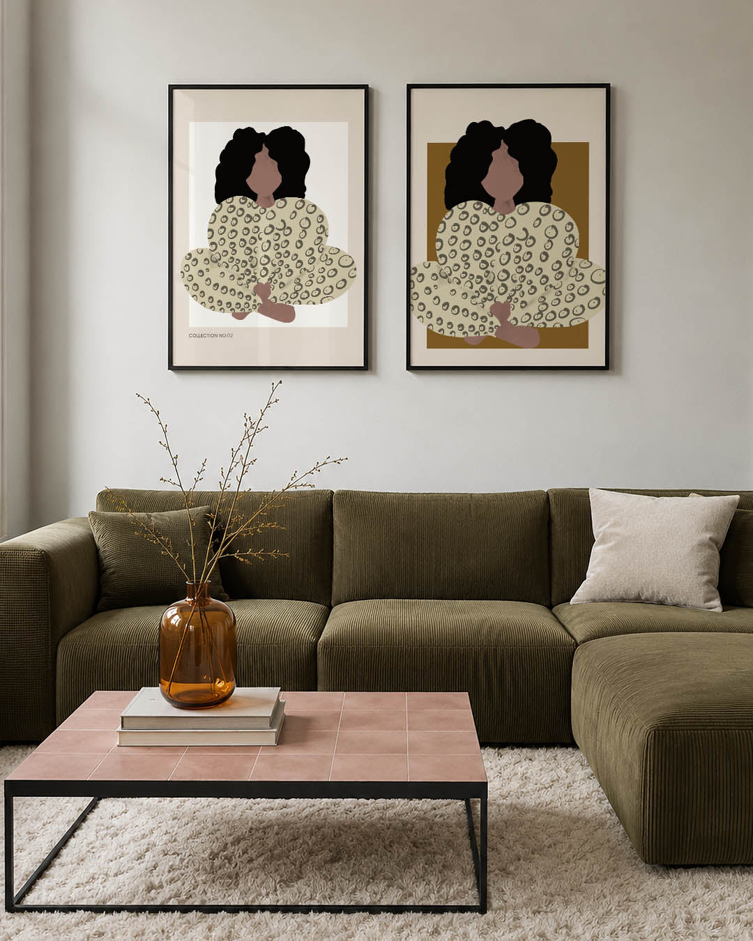 Vorm en patroon Posterset