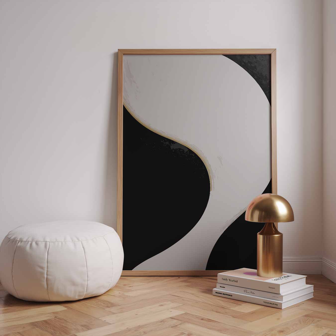 Elegante Werveling Poster-WallArtistic