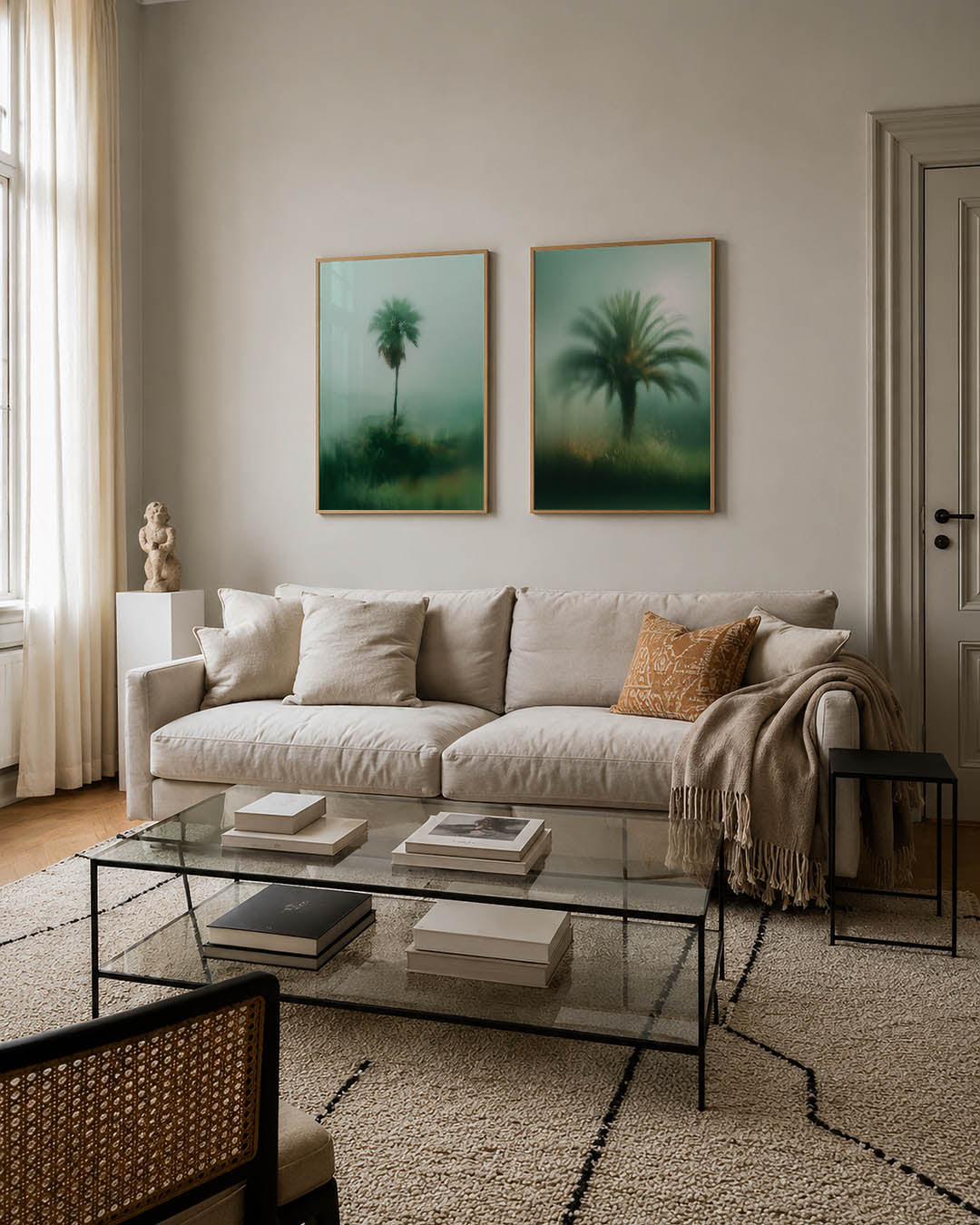 Mistige palm Posterset