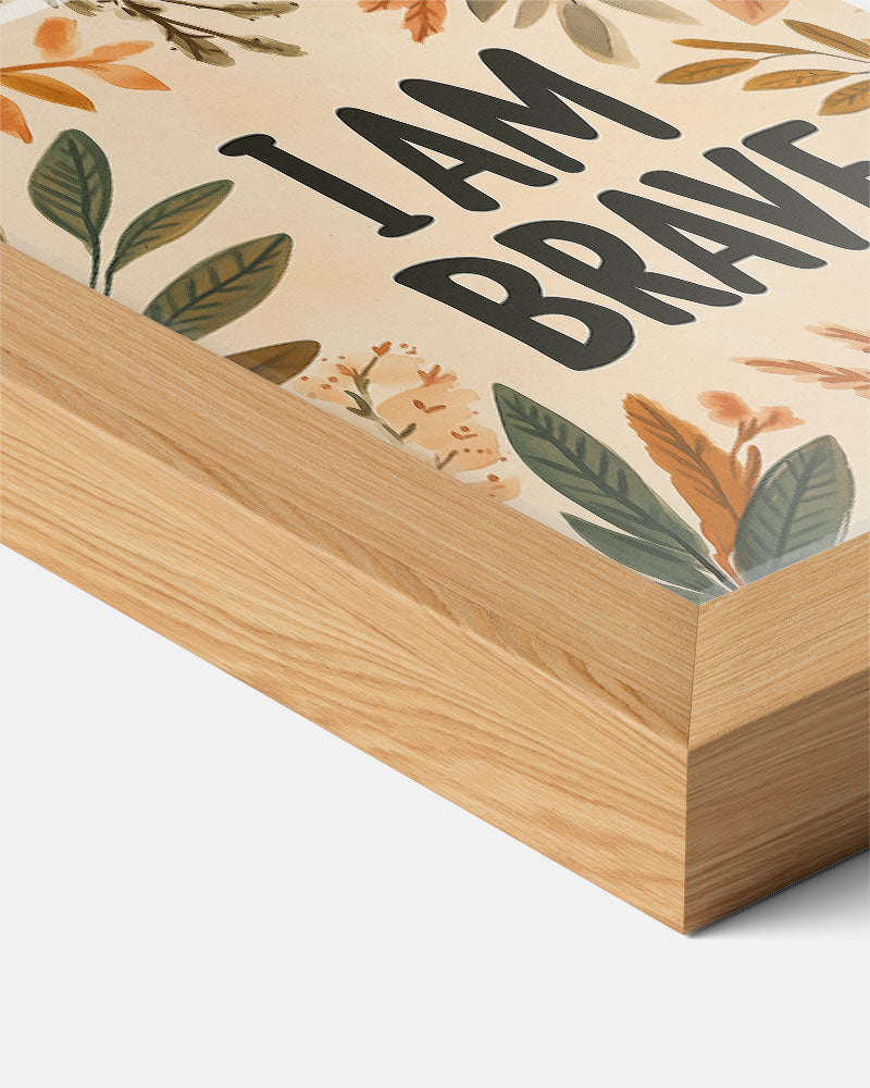 Dappere Quote Botanische Poster-WallArtistic