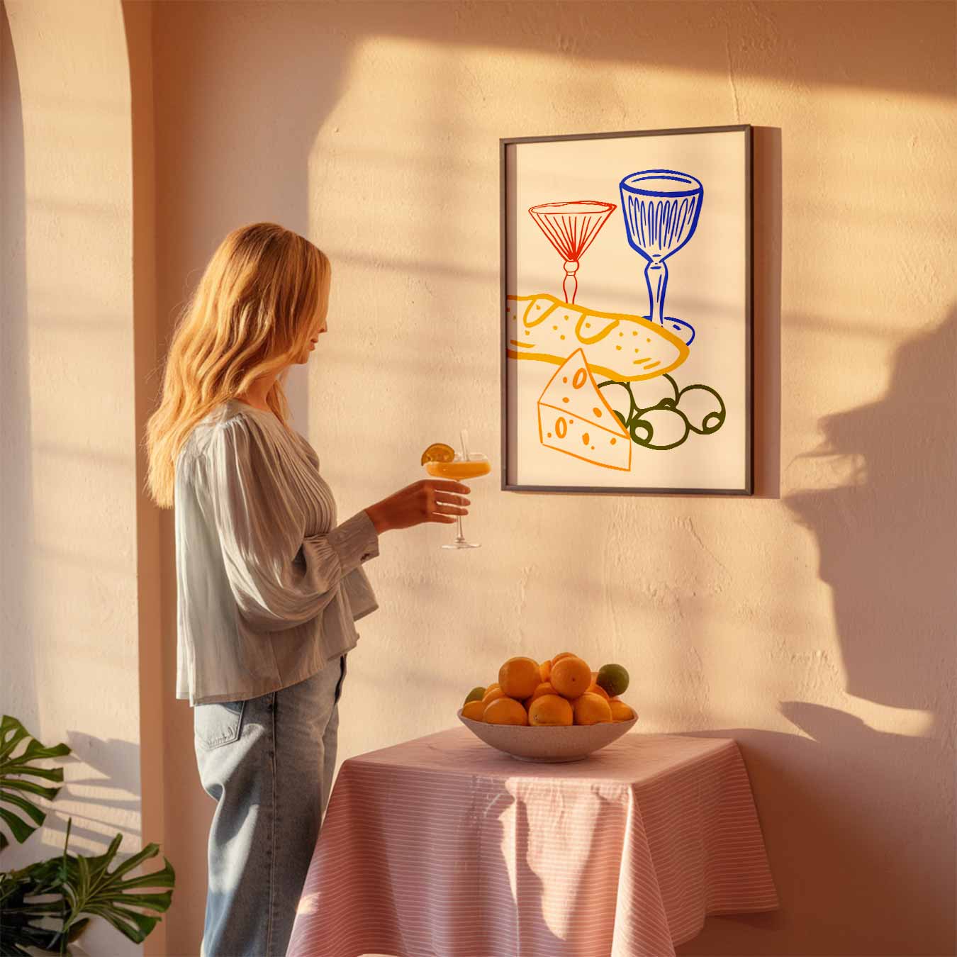 Gezellige Borrelavond Poster-WallArtistic