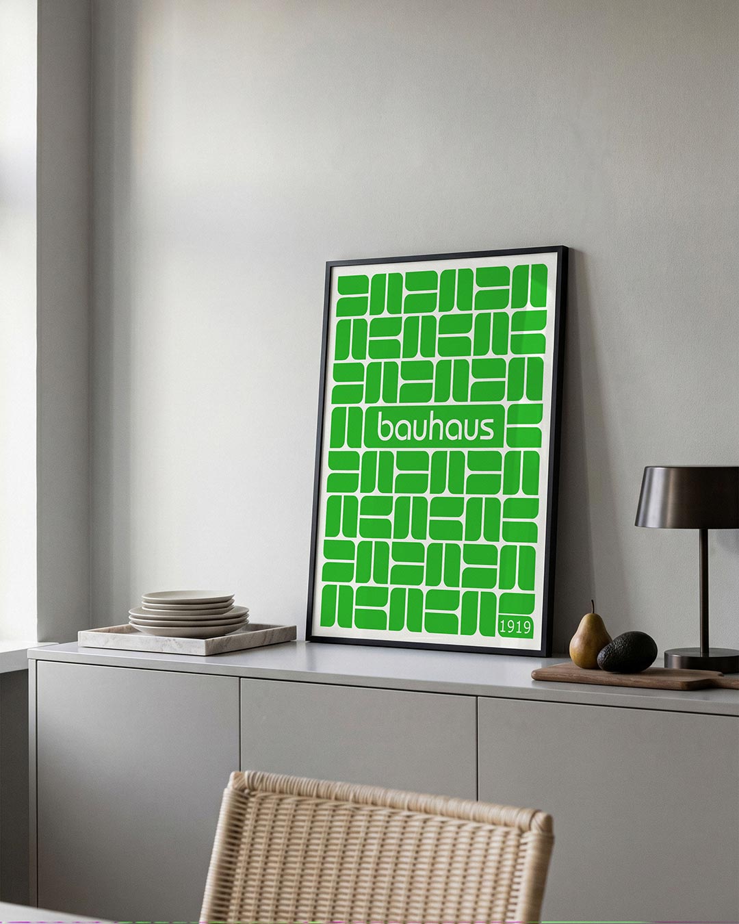 Groene vlakritmes Poster