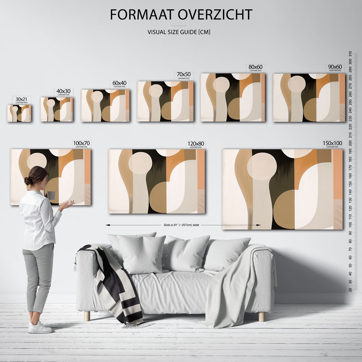 Abstracte vormen Poster
