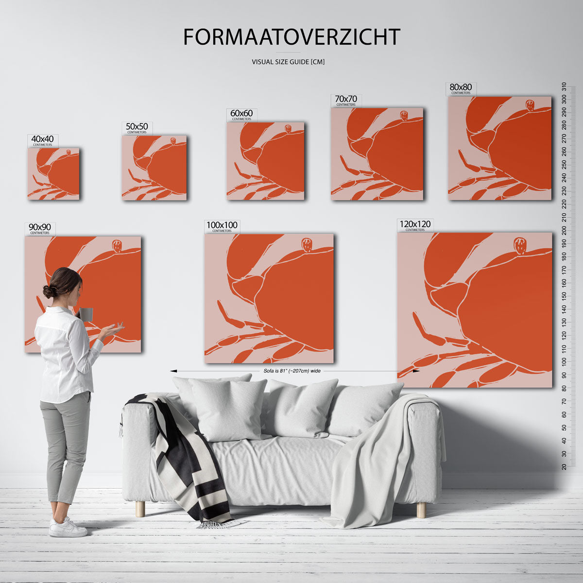 Oranje krab Poster