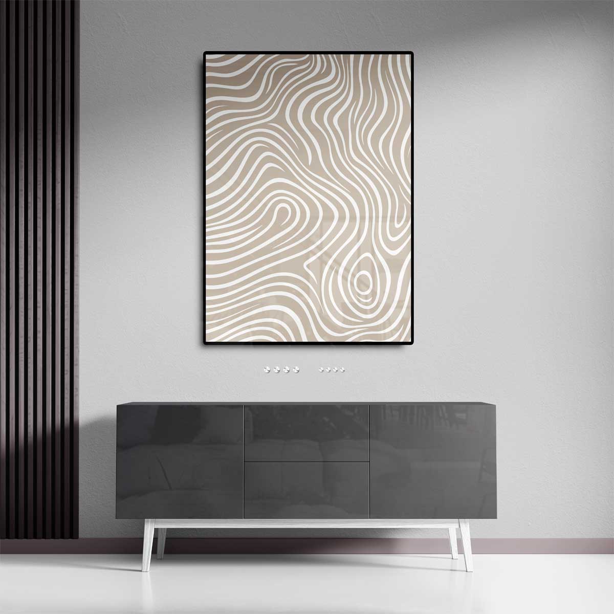 Houten Spiralen Wanddecor Kunstwerk-canvas-dibond-plexiglas-wanddecoratie-WallArtistic