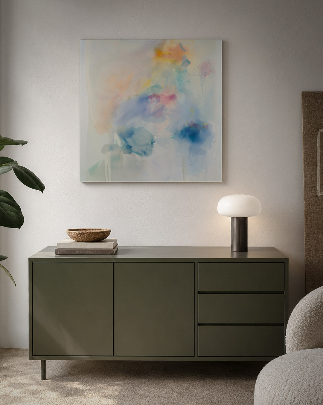 Dromerige kleurencompositie Kunstwerk