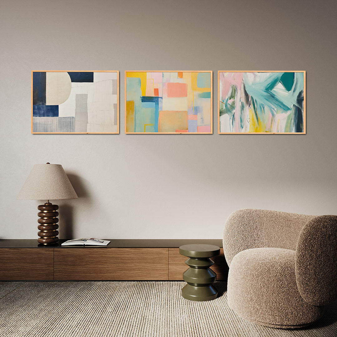 Vorm en kleurvlakken Posterset