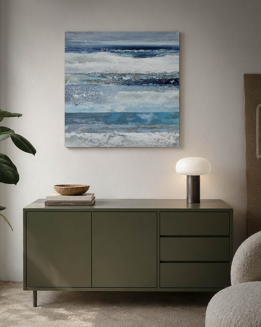 Horizontale kleurenlagen Kunstwerk