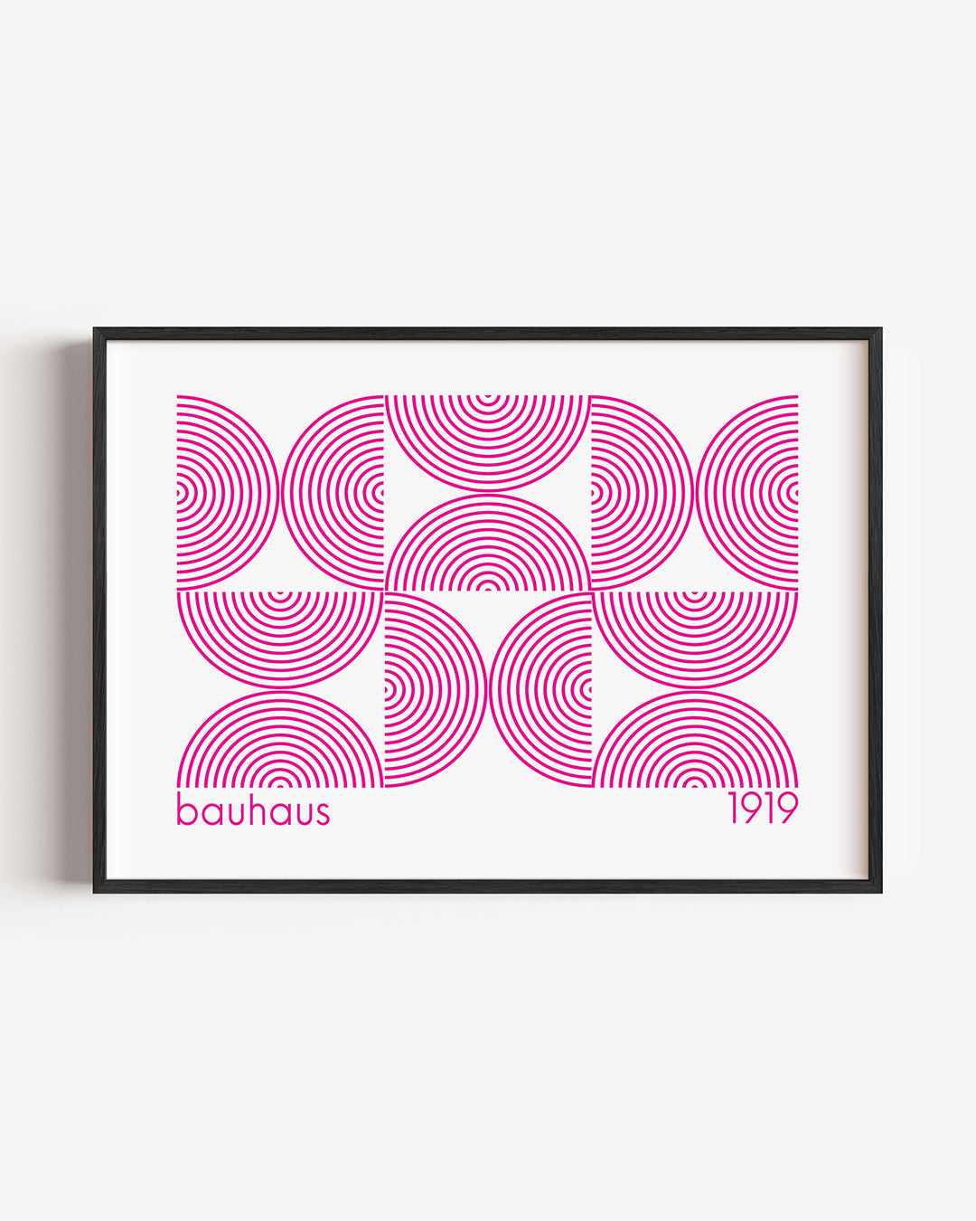 Cirkelpatroon en lijnen Poster