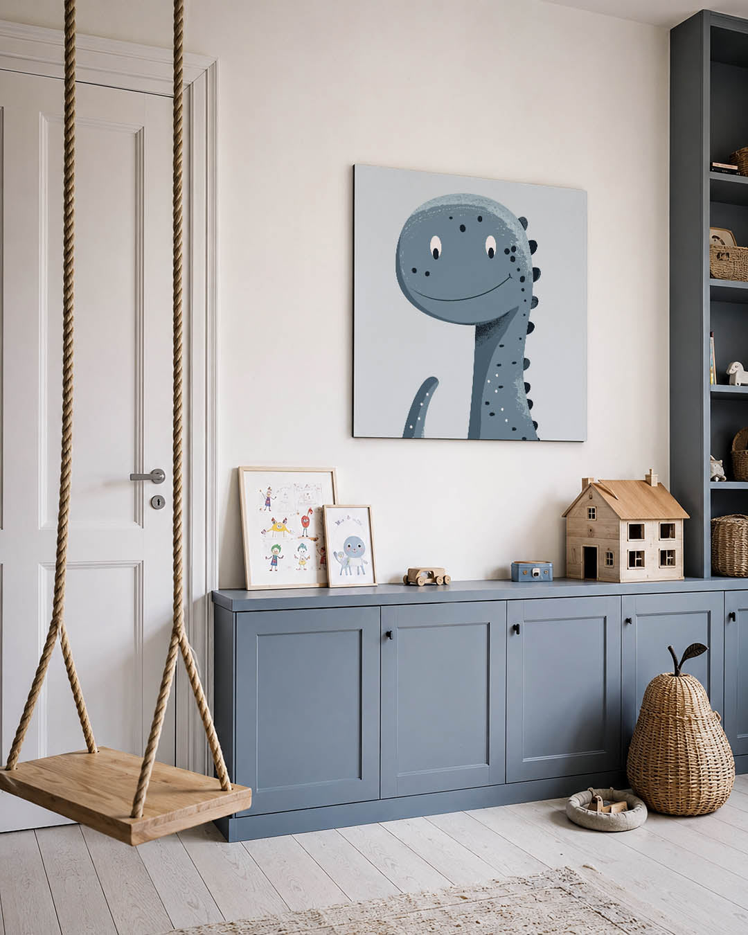 Vrolijke dino illustratie Kunstwerk