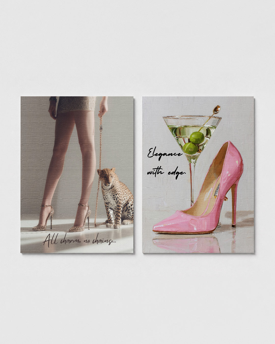 Elegante dierenkracht Posterset