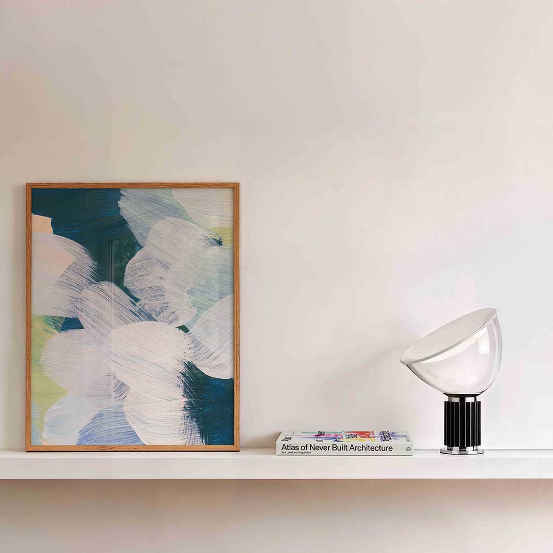Abstracte penseelstreken Poster
