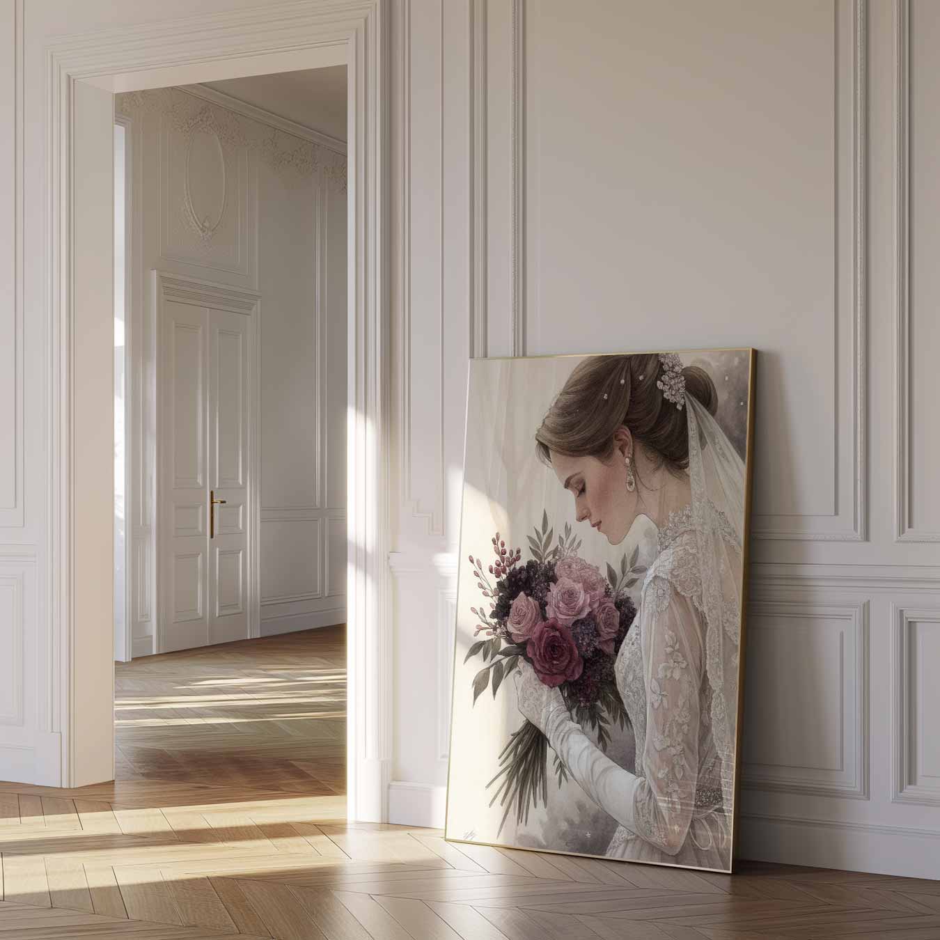 Elegante Romantische Bruidsposter-WallArtistic