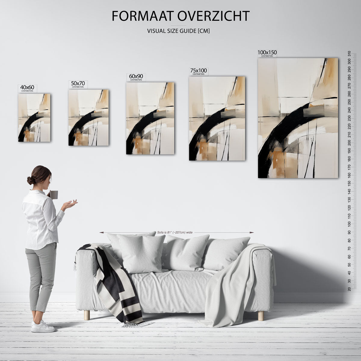 Dynamische lijnen Kunstwerk