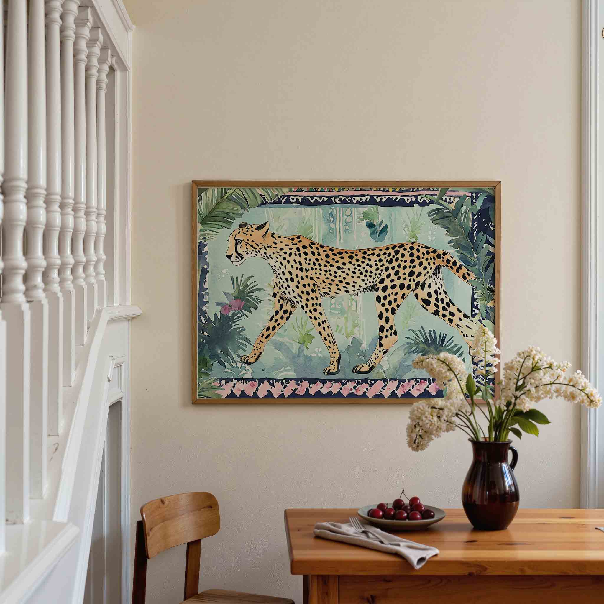 Luipaard in jungle Poster