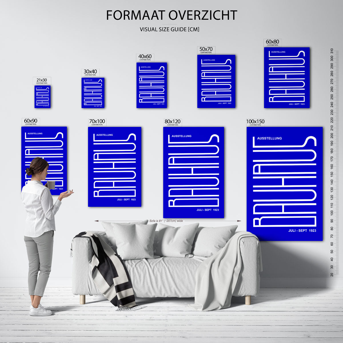 Lijnen en kleurvlakken Poster