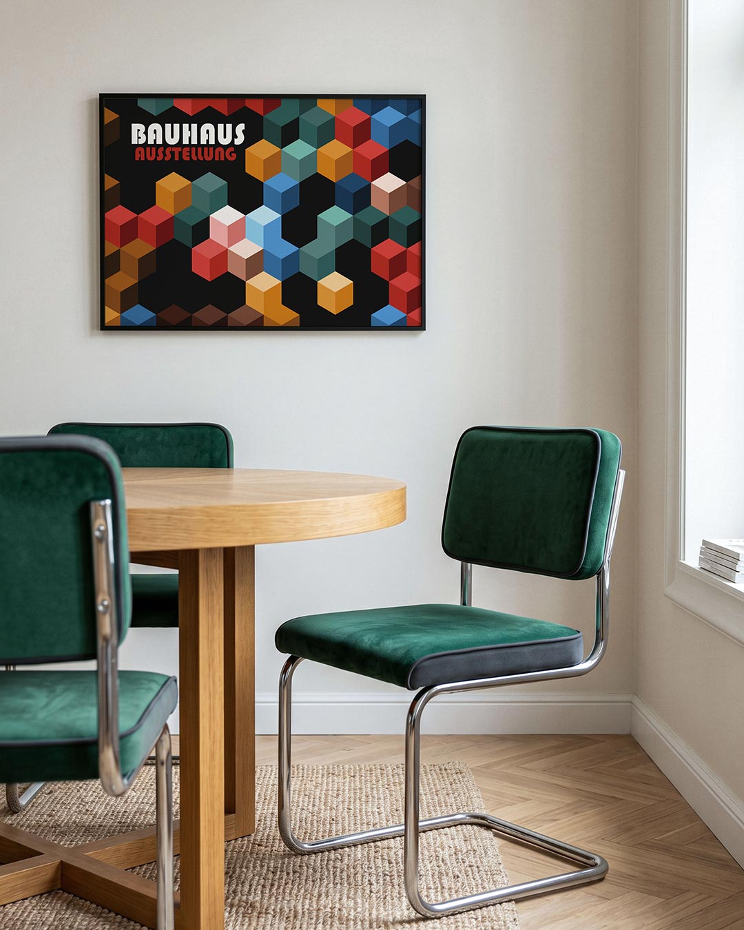 Kubusvormen en kleur Poster