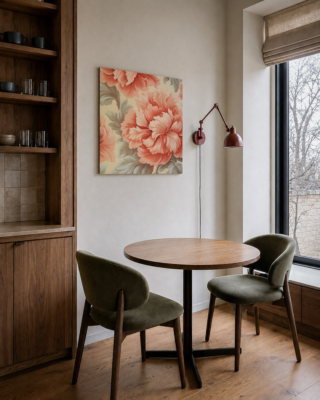 Bloemrijke compositie Kunstwerk