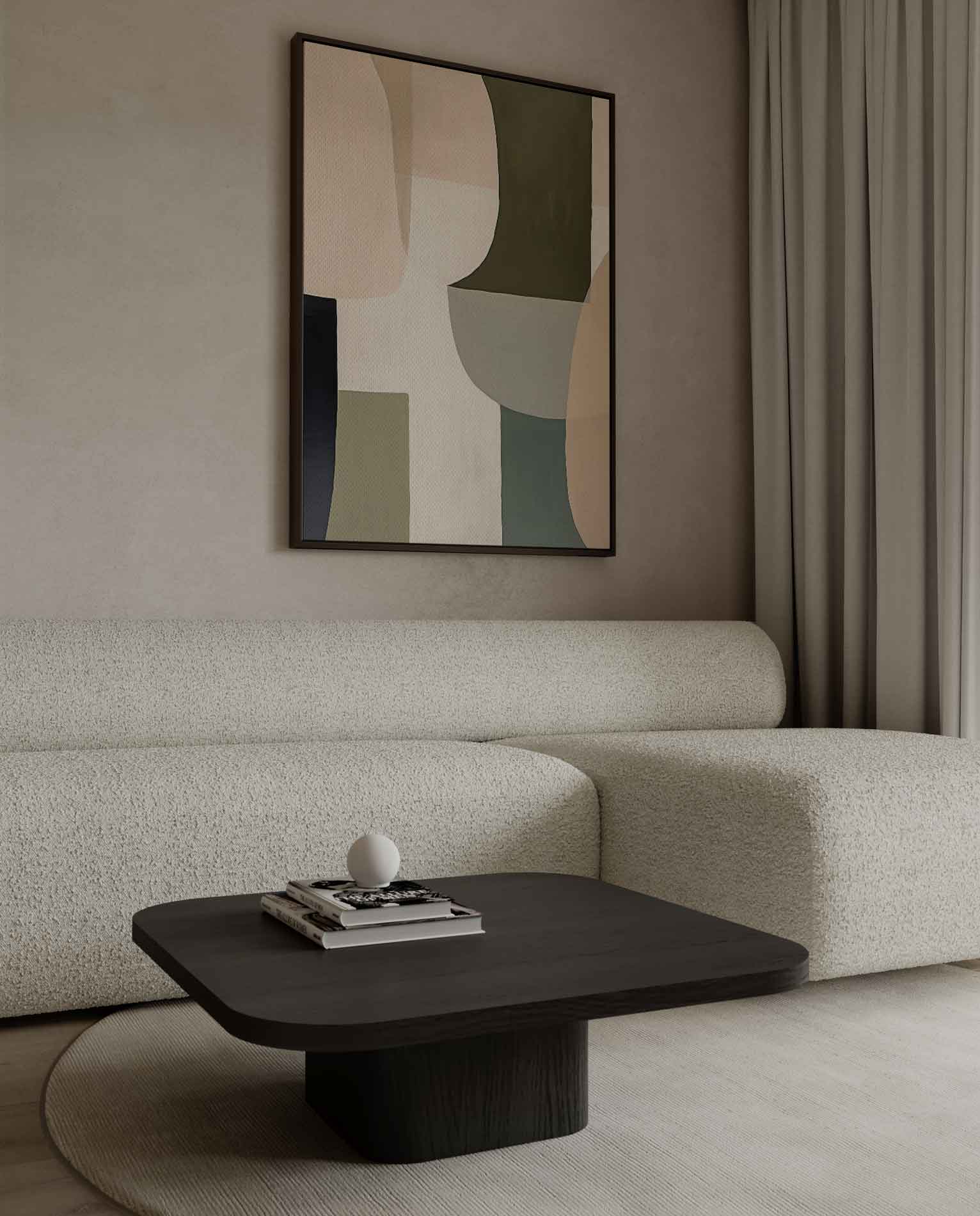 Geometrische Harmonie Kunstwerk-canvas-dibond-plexiglas-wanddecoratie-WallArtistic