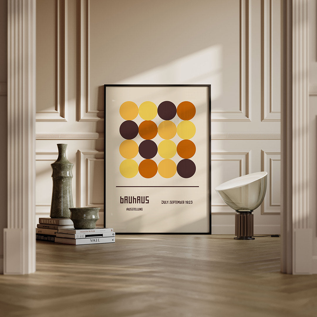 Cirkelpatroon en tekst Poster