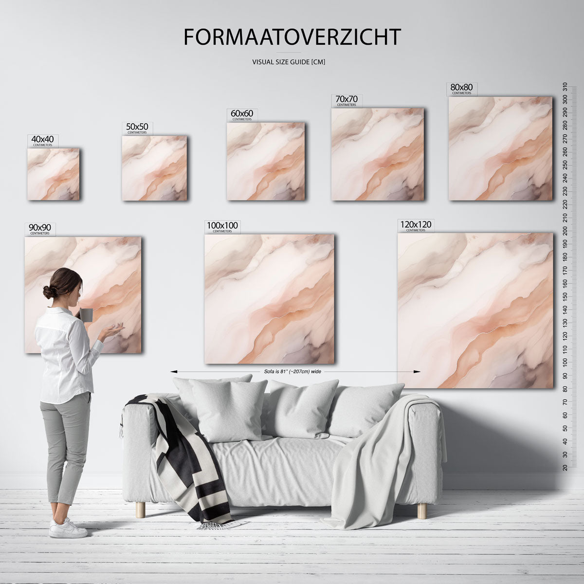 Abstracte lijnen Poster
