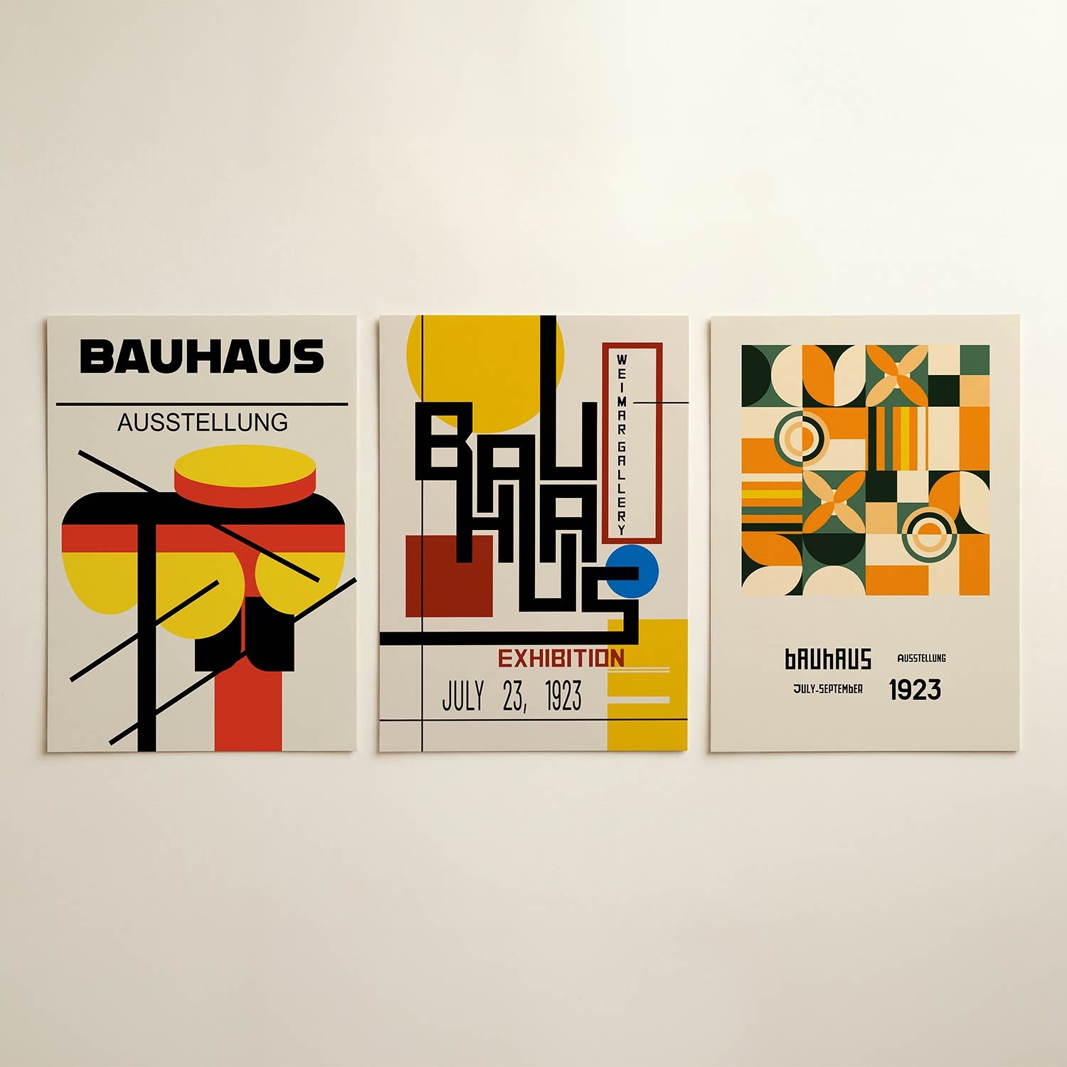 Vormen en vlakken Posterset