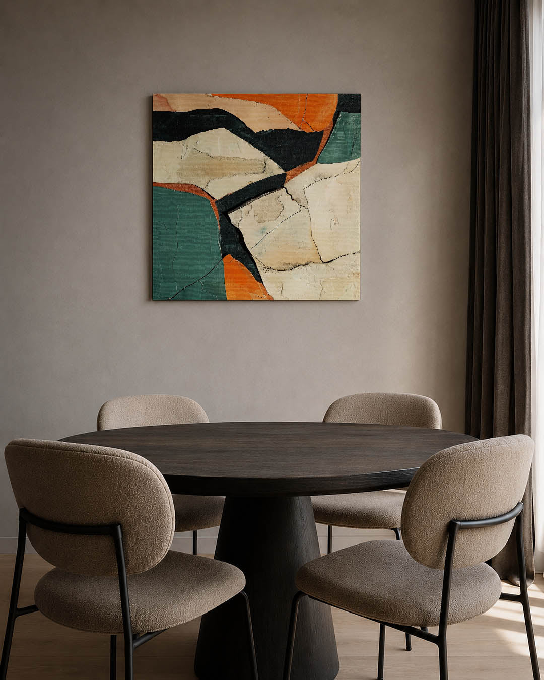 Dynamische vormen Kunstwerk