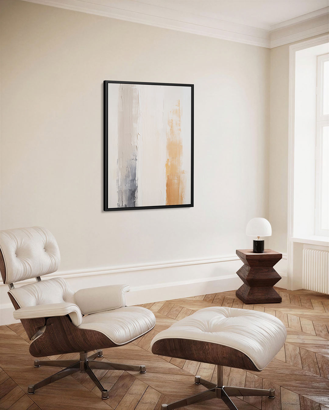 Verticale kleurenstrepen Kunstwerk