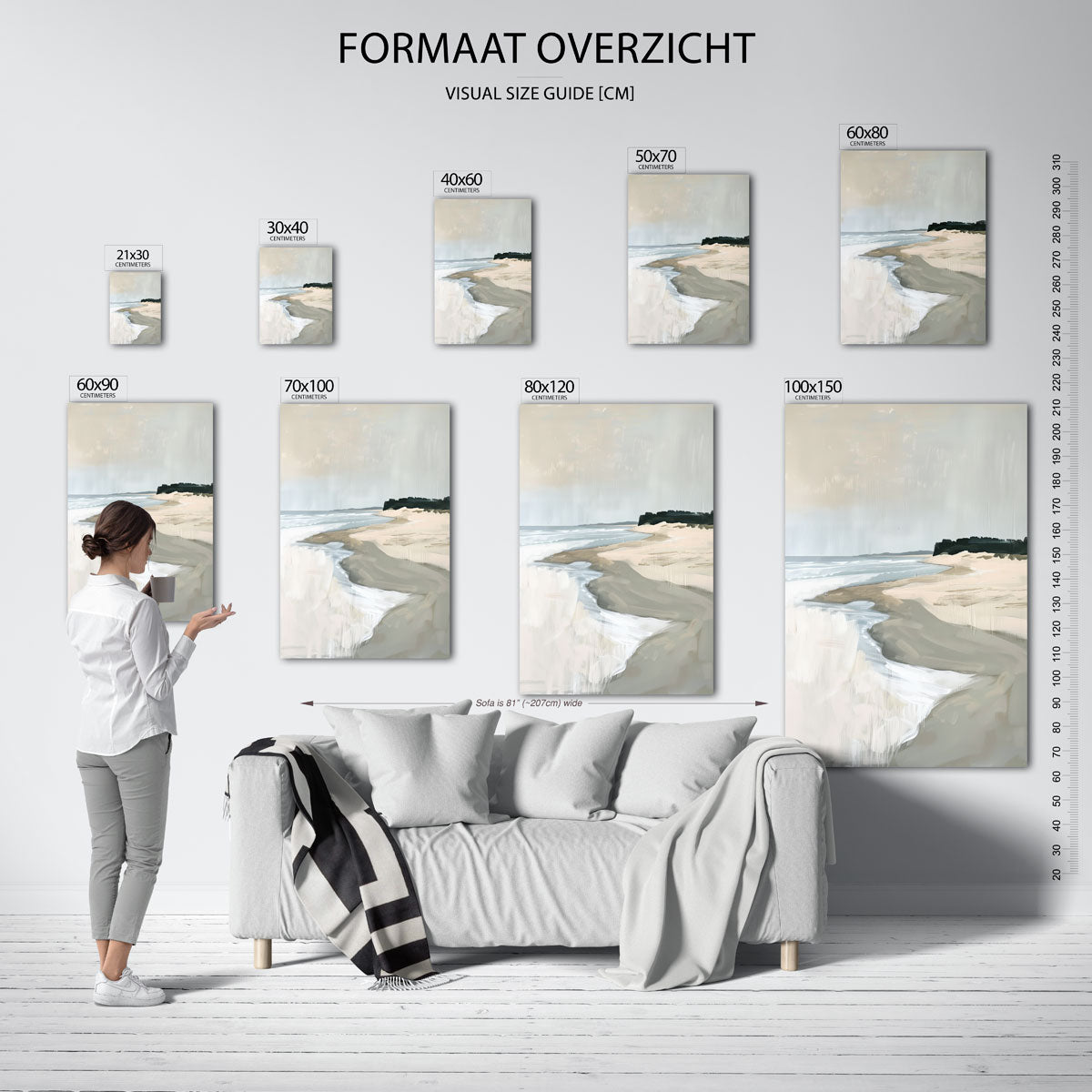 Strandlandschap Poster