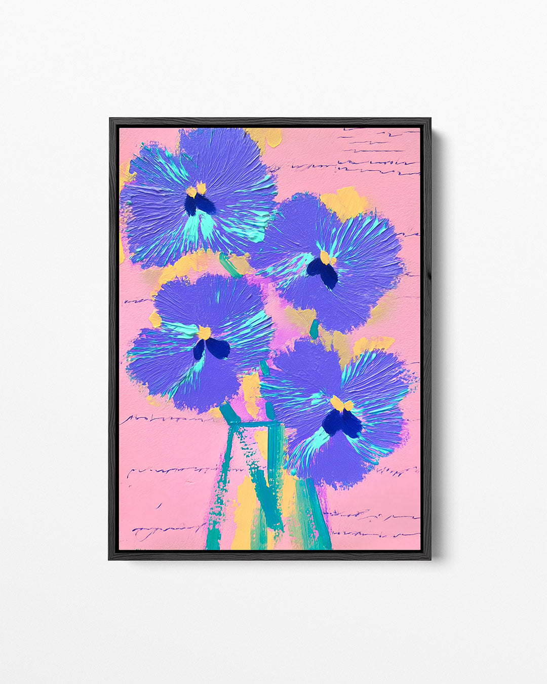 Bloemrijke expressie Kunstwerk