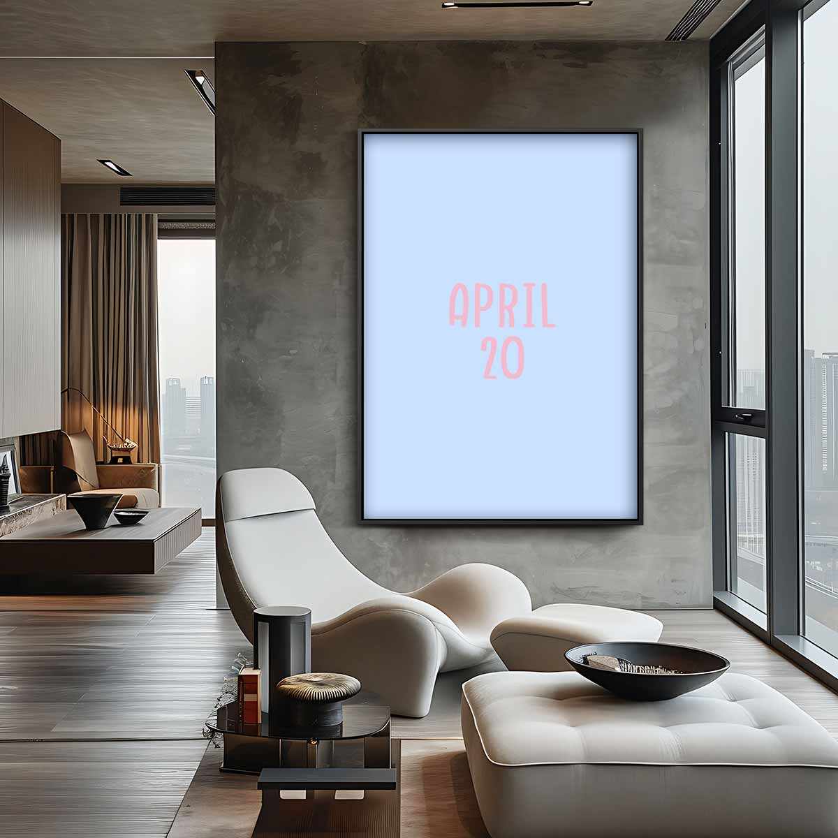 April 20 Poster Kunstwerk-canvas-dibond-plexiglas-wanddecoratie-WallArtistic