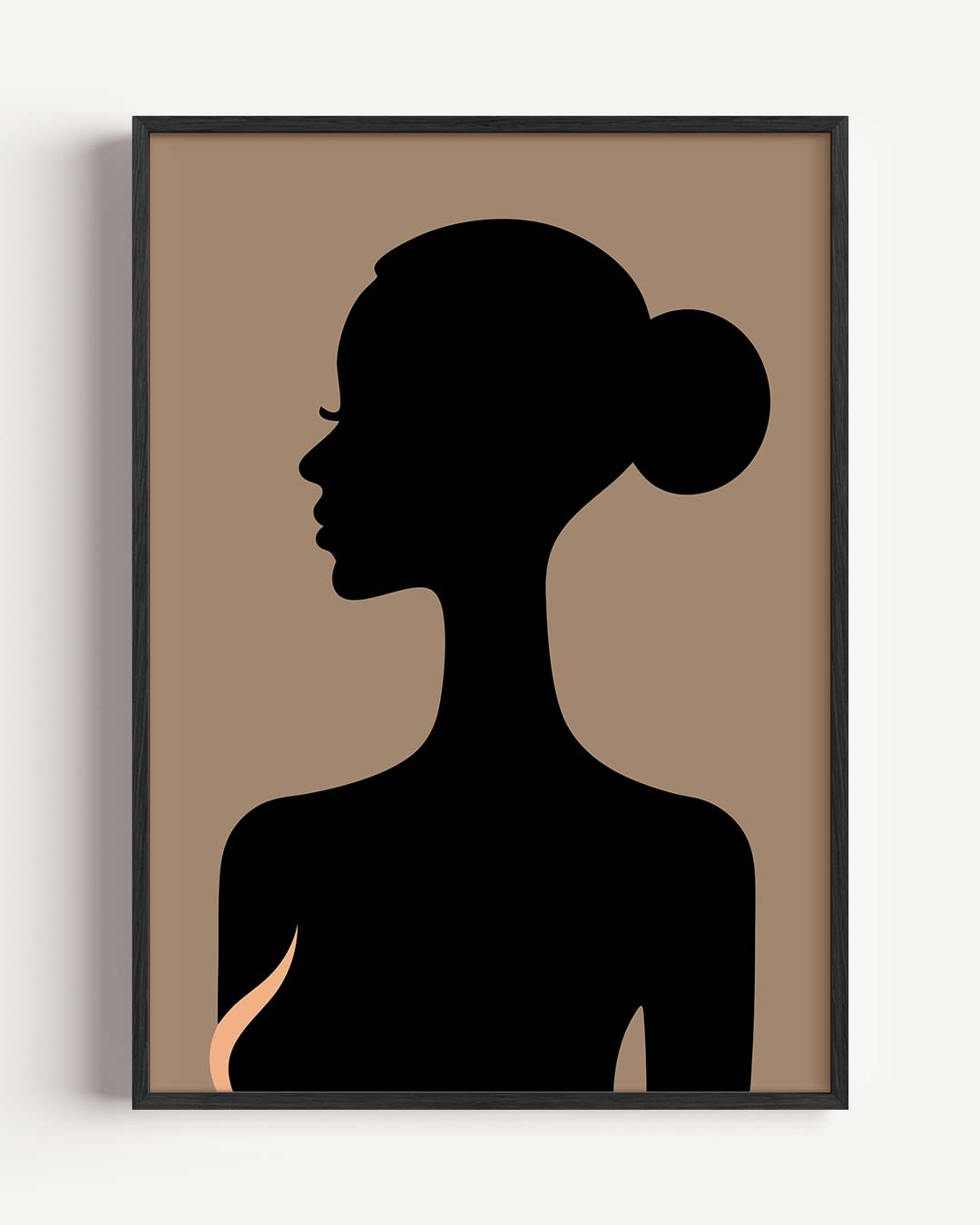 Elegante Silhouet Vrouw Poster-WallArtistic