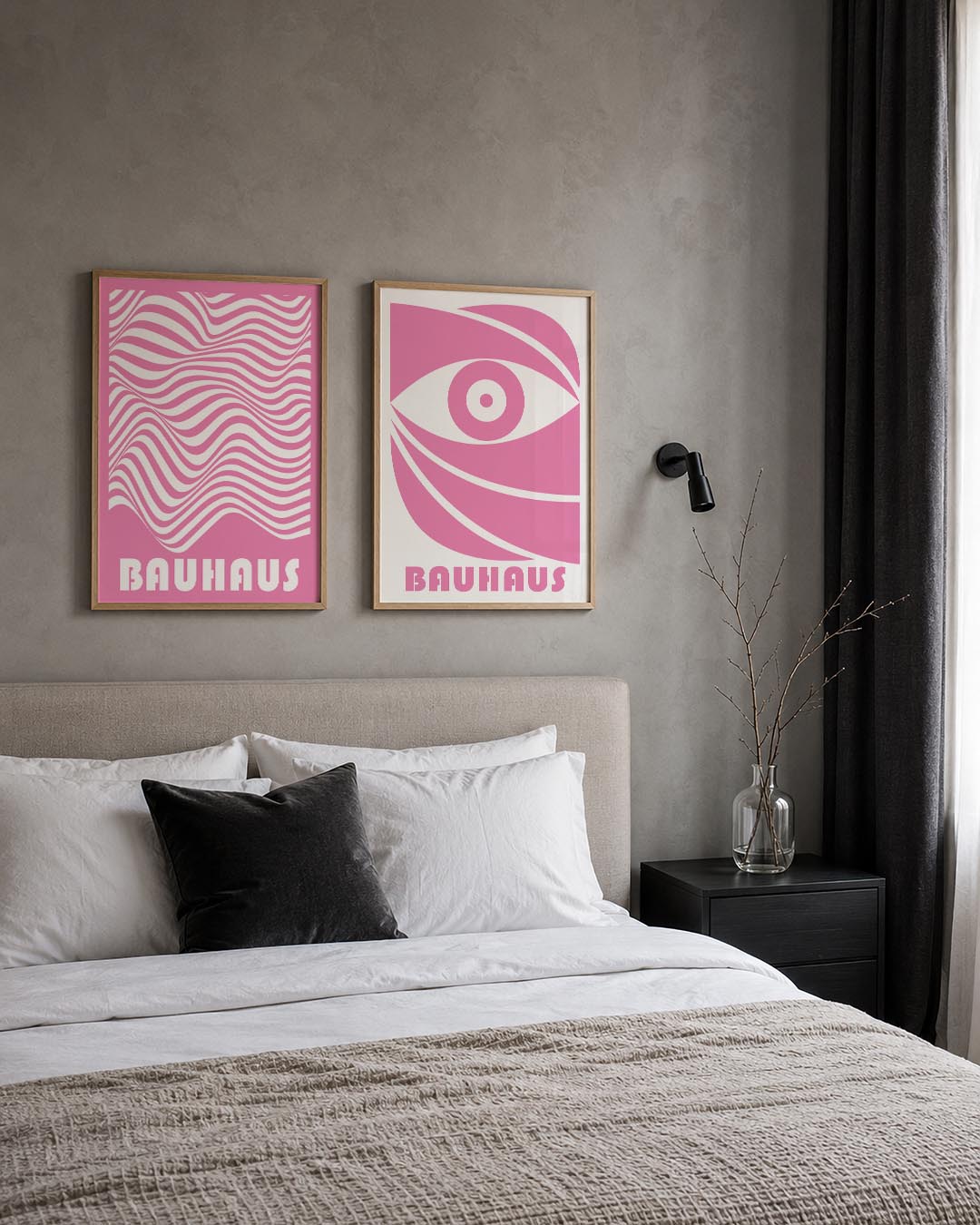 Golvend lijnenspel Posterset