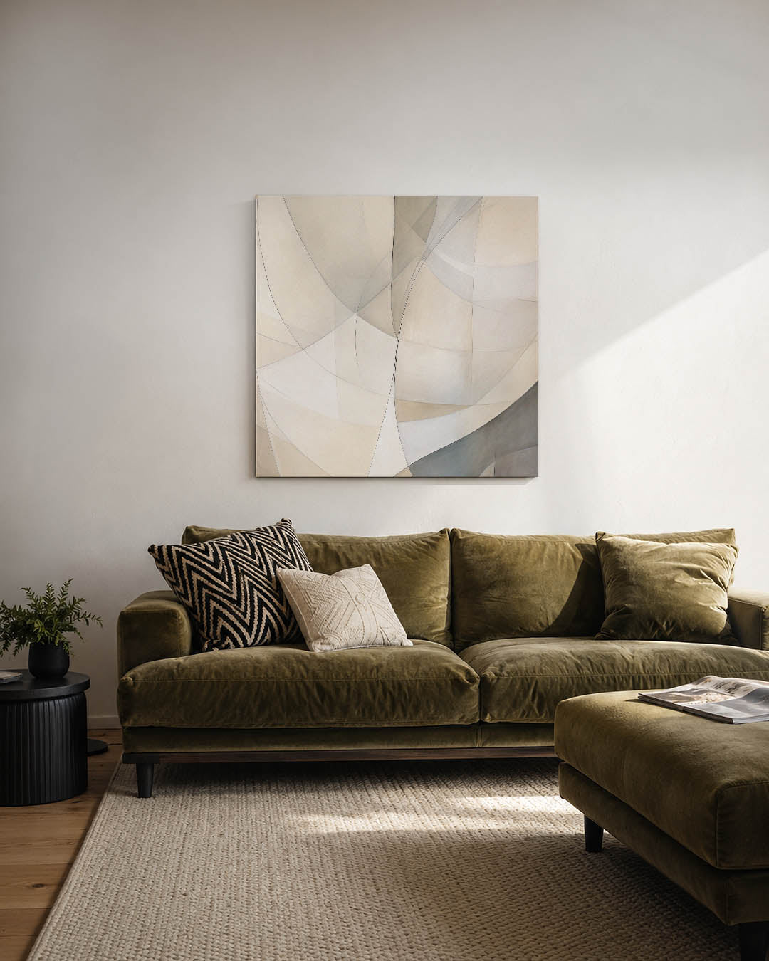 Organische lijnvormen Kunstwerk