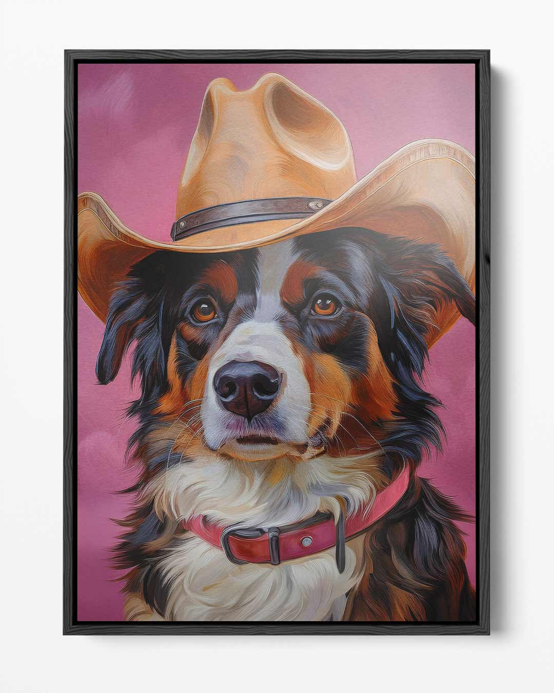Tough Dog Cowboy on Pink Artwork