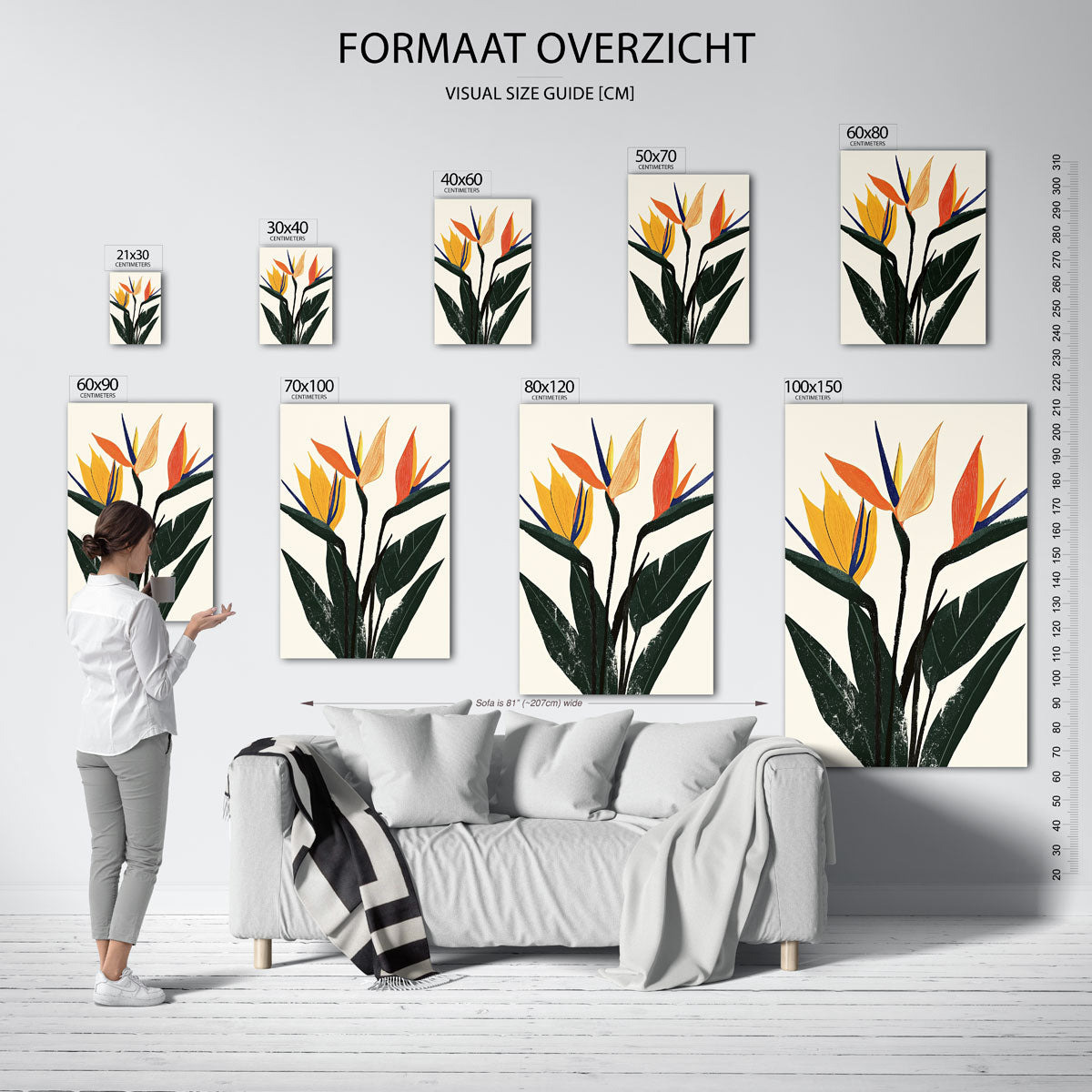 Tropische bloemen Poster