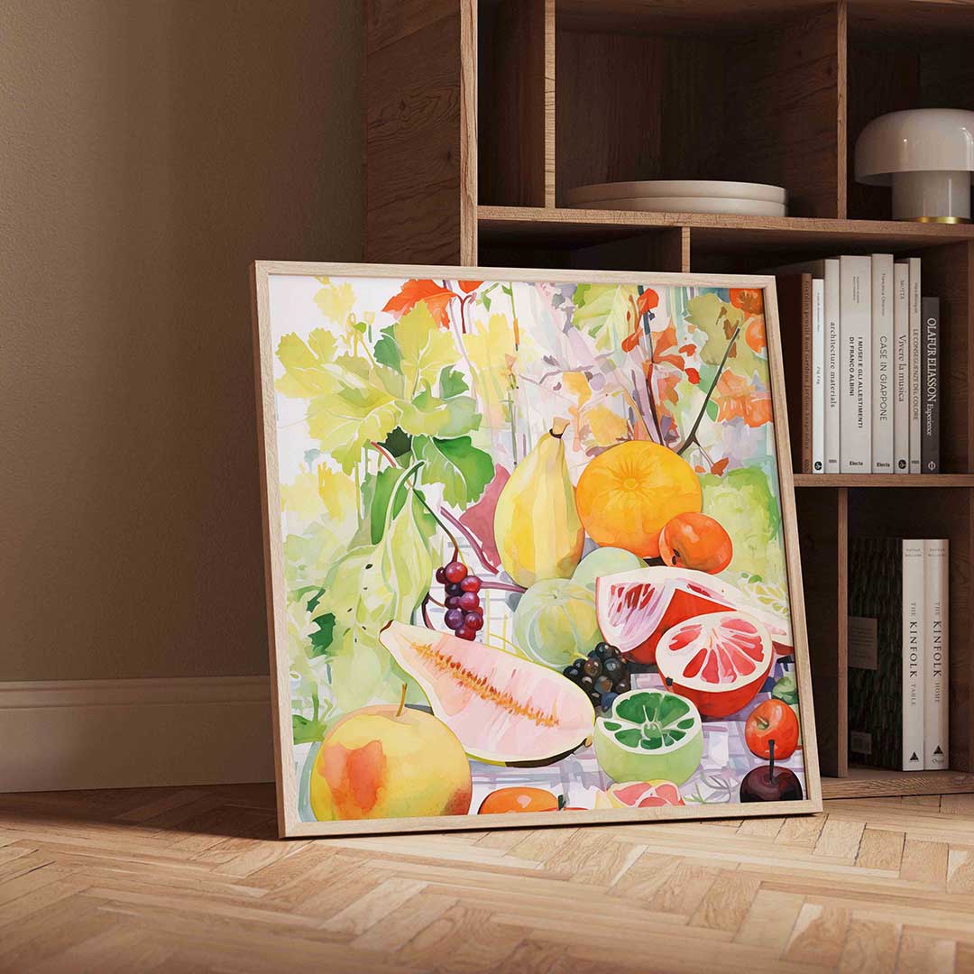 Fruit en bladeren Poster