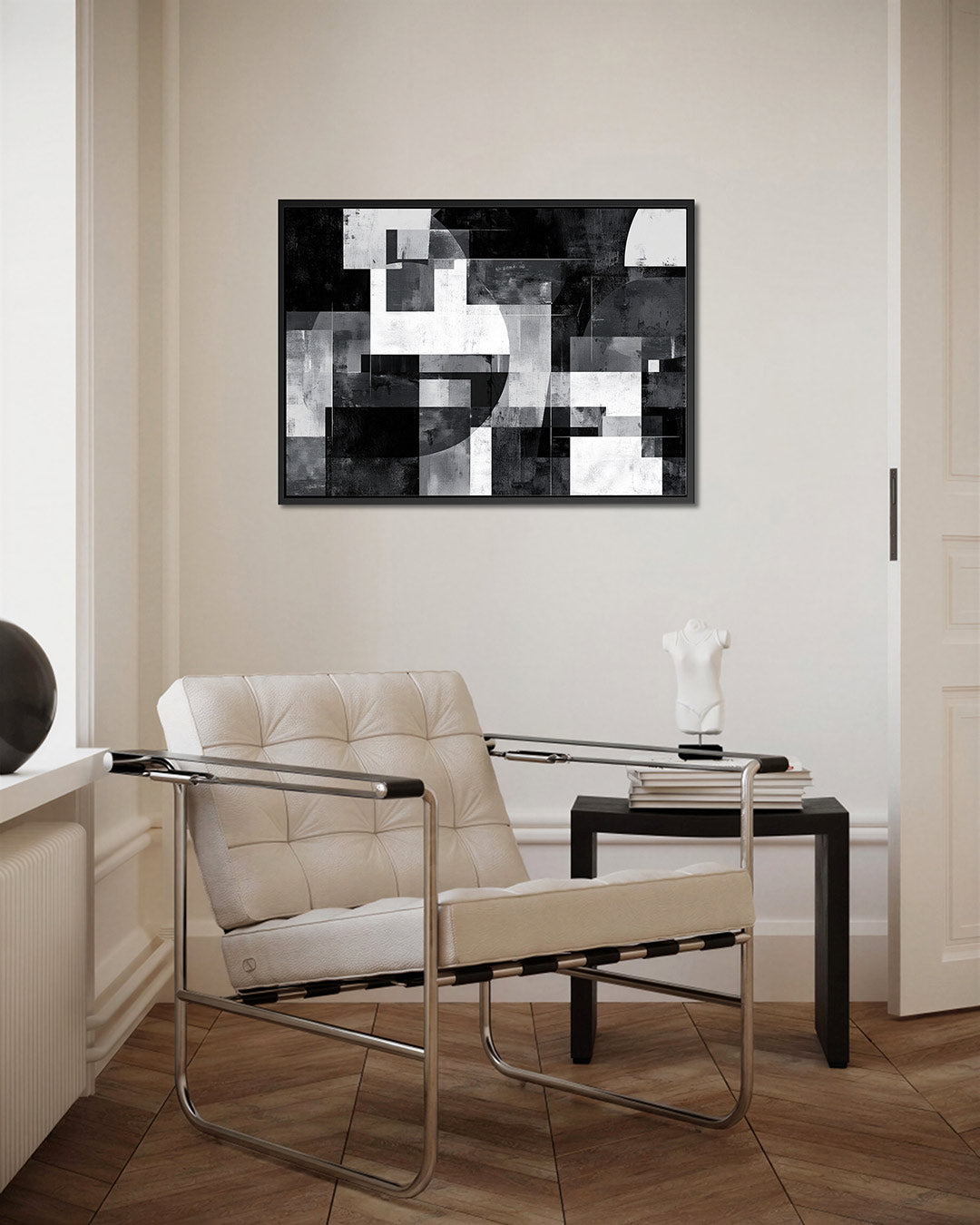 Geometrische vormen compositie Kunstwerk
